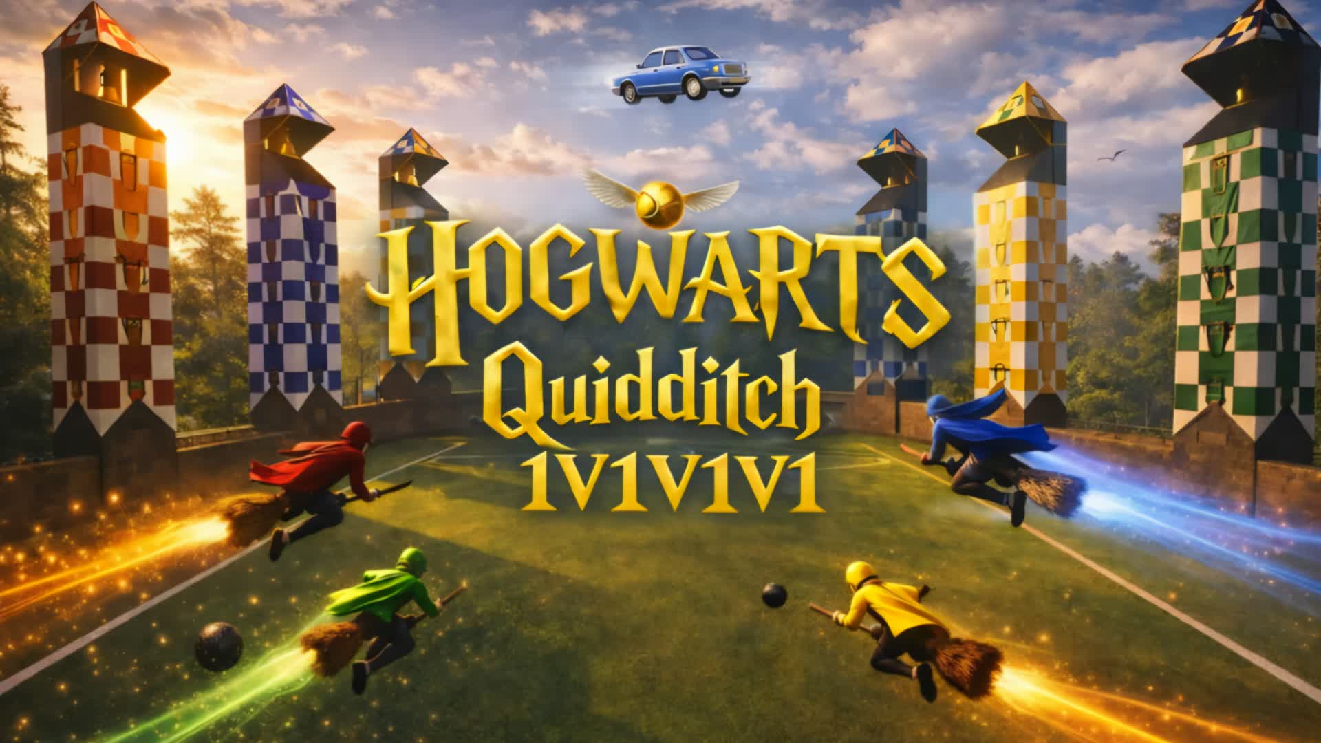 HOGWARTS QUIDDITCH 1V1V1V1 Harry Potter