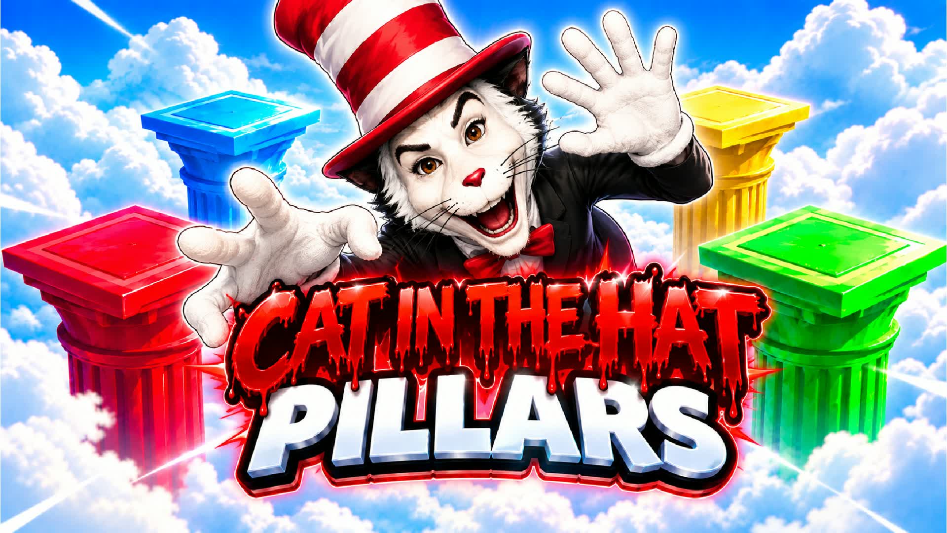 Cat In The Hat Pillars Pillers Pilars