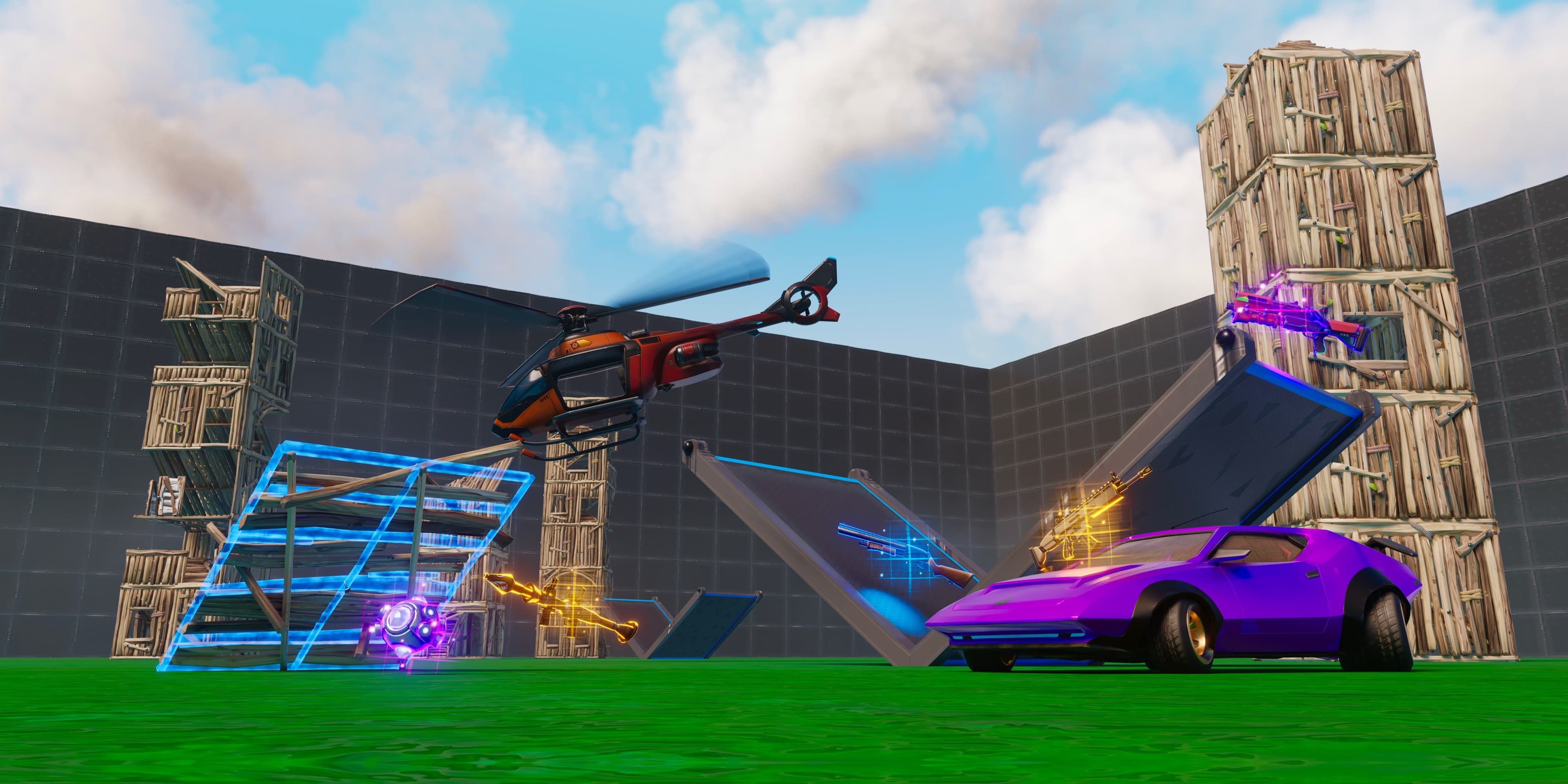 POWER 1V1 💪 ALL GUNS & VEHICLES 🎯 FFA