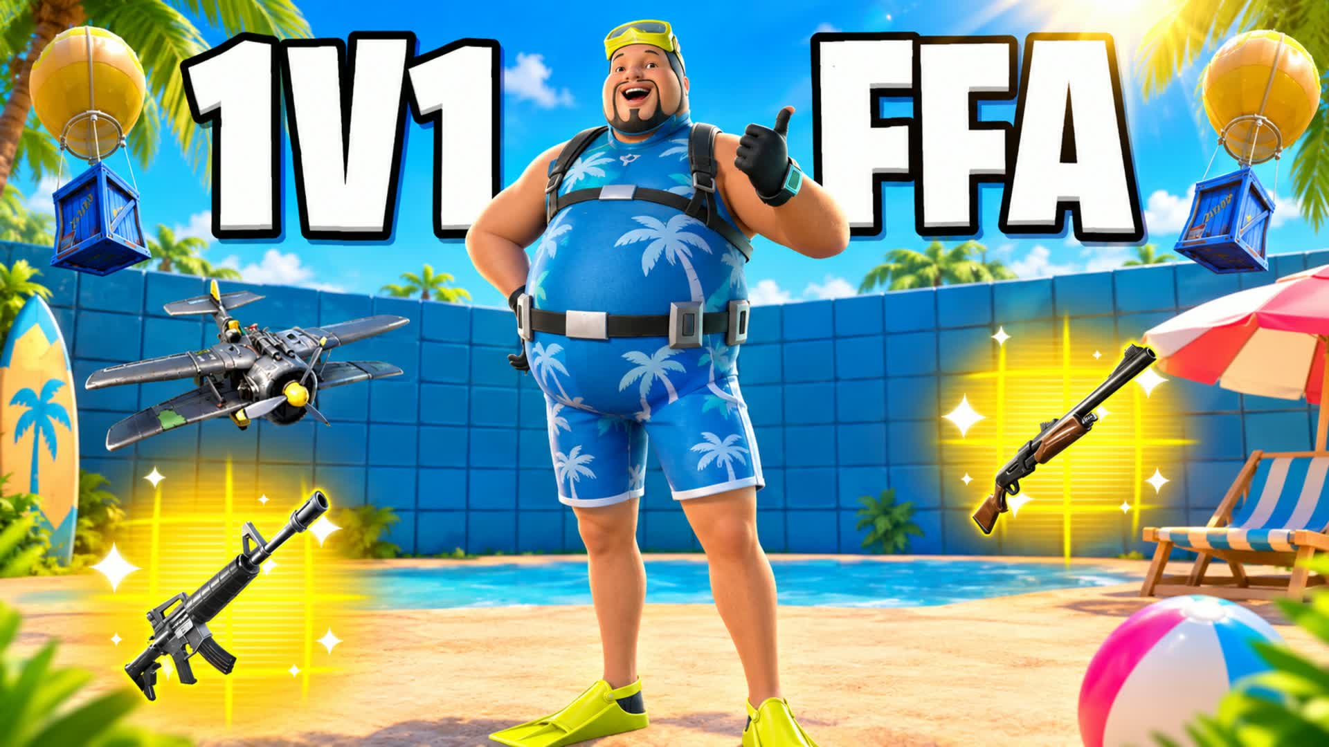 SUMMER 1V1 FFA - ALL GUNS & RIDES