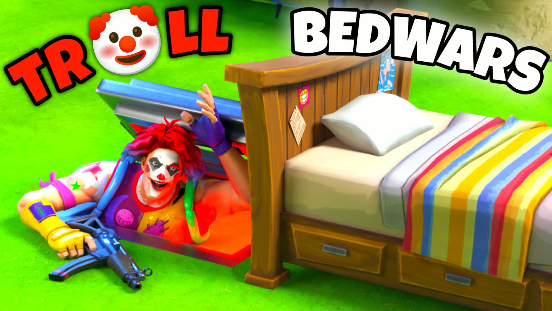 TR🤣LL BED WARS 🛏️