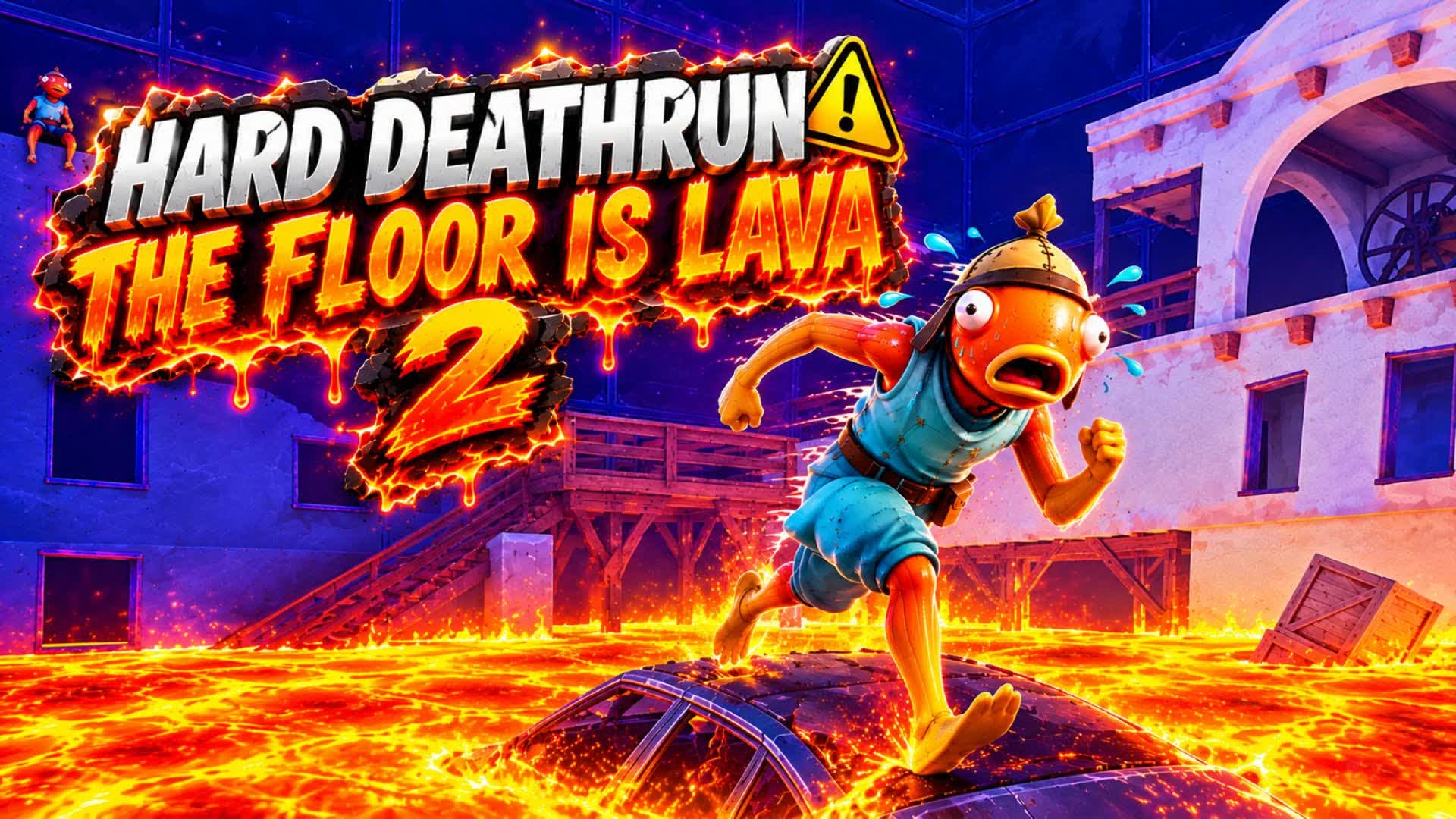 Hard deathrun the floor is lava 2