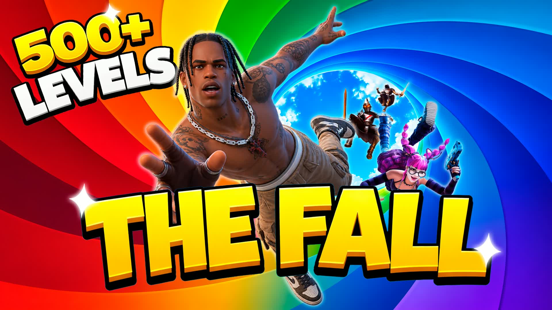 THE FALL +500 LEVELS - ZERO BUILD 🎯