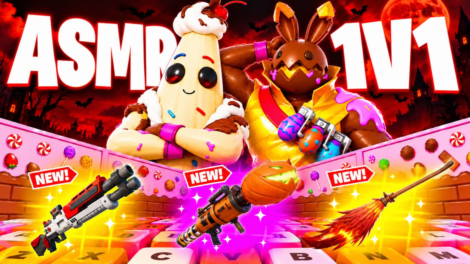 ASMR 1V1 ALL GUNS & KEYBOARD - SNOKZY