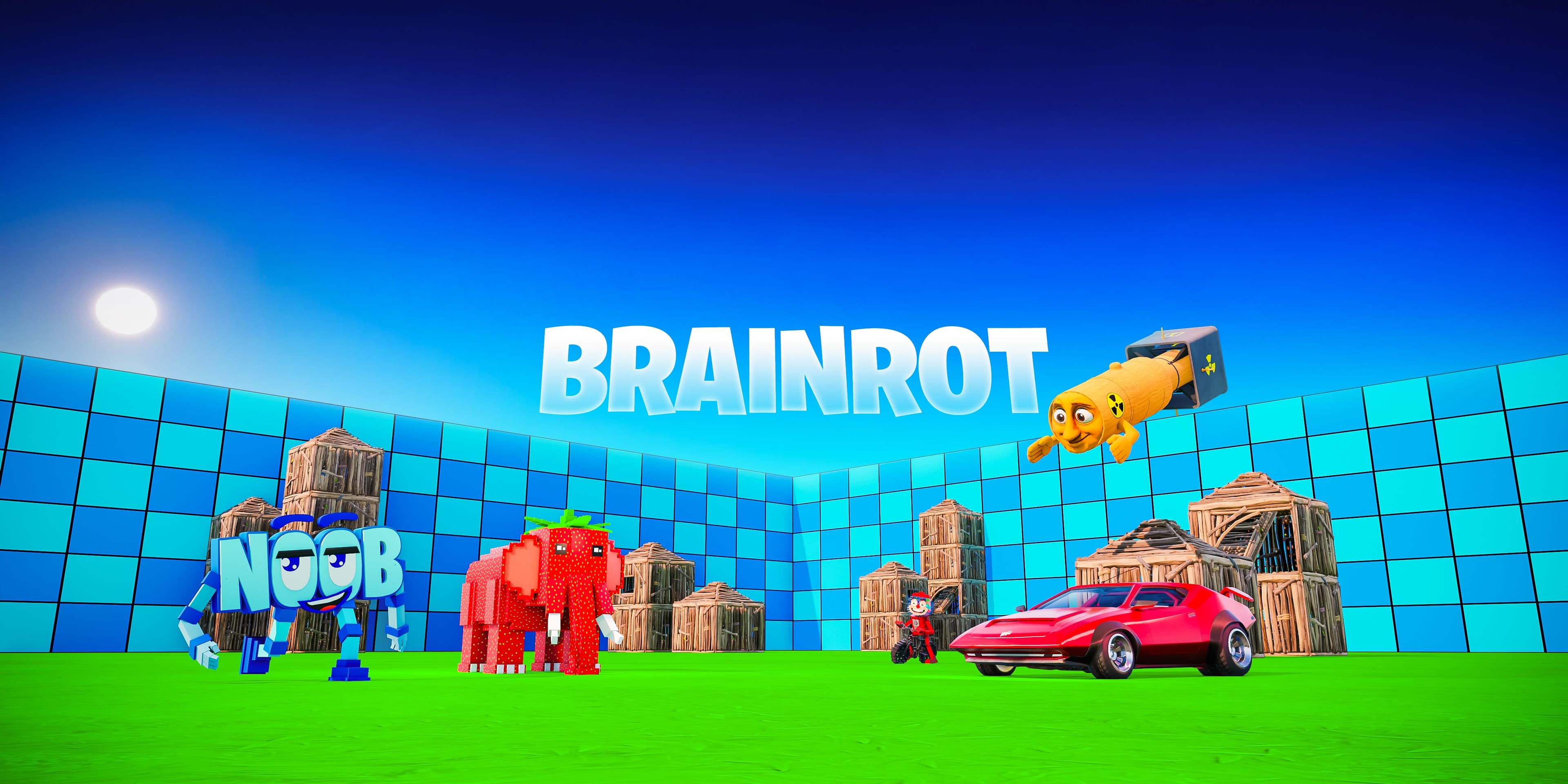 Brainrot 1v1 FFA - All Weapons & Rides