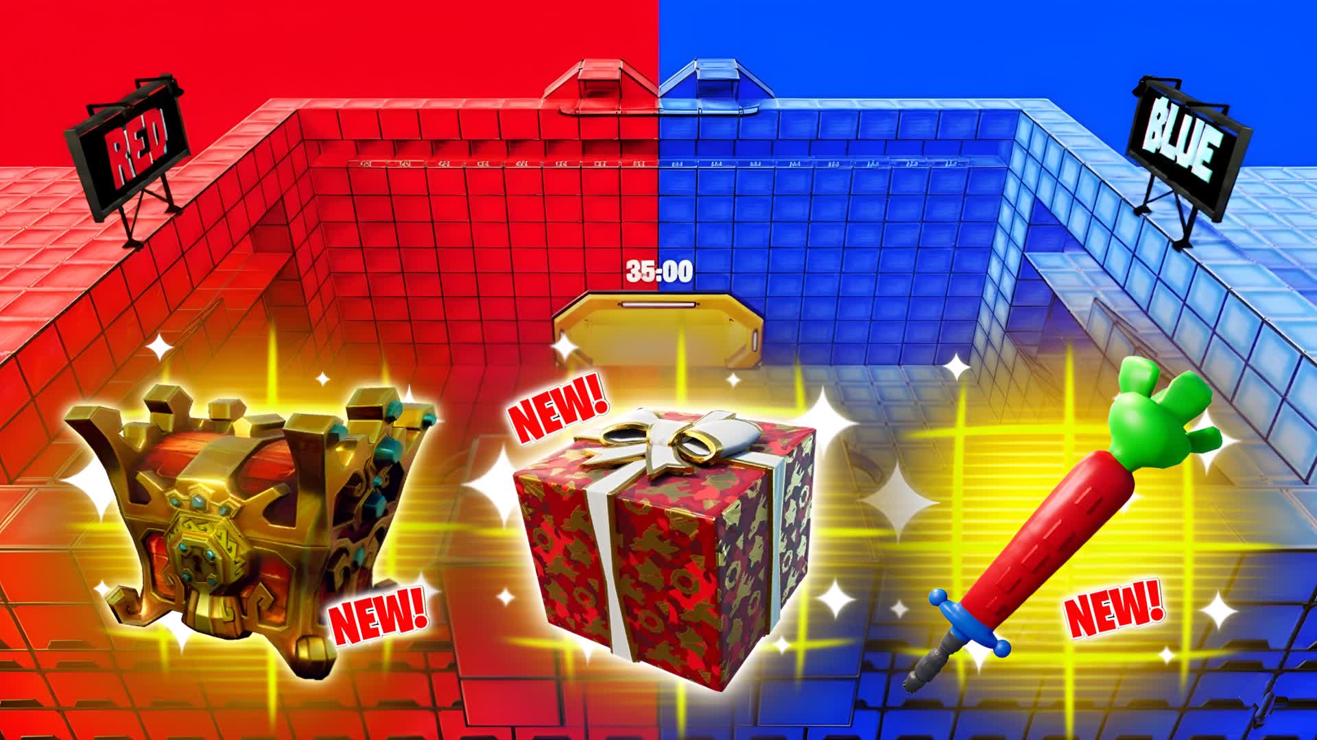 GIFT RED VS BLUE - ALL GUNS & RIDES