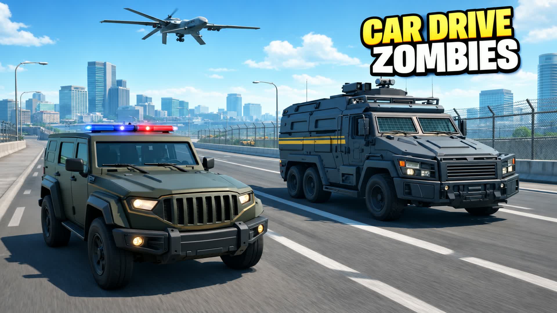 🧟 CAR DRIVE ZOMBIES CITY TRAP DEFENSE🎵