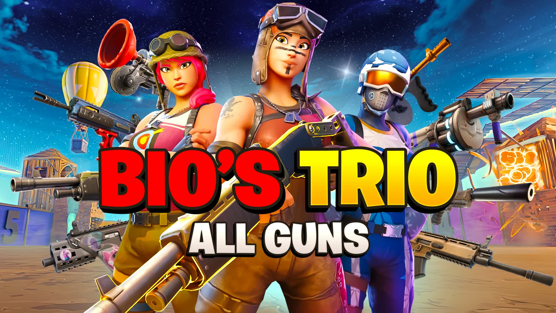 💚BIOS TRIO - ZONE WARS - ALL GUNS🌀