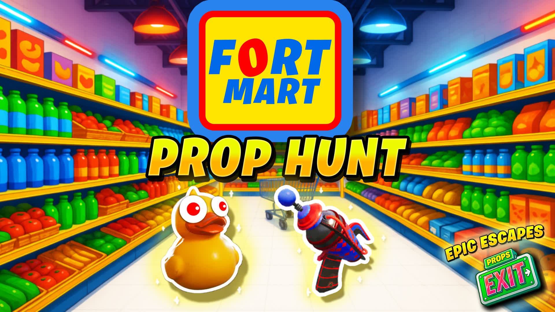 FORTMART PROP HUNT 🛒 ESCAPE SHOP