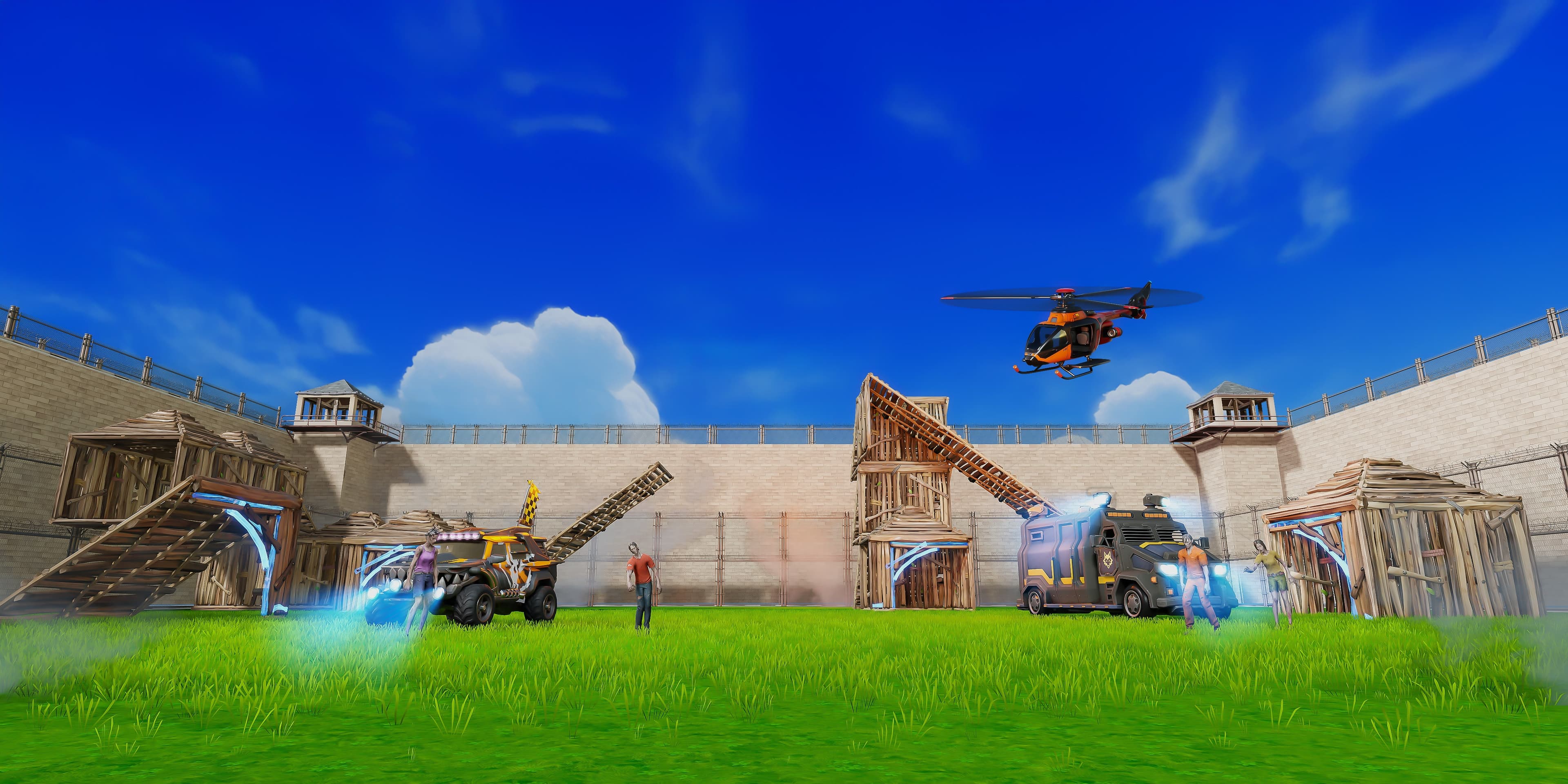 🧟 Prison Courtyard: Zombie Survival 🧟