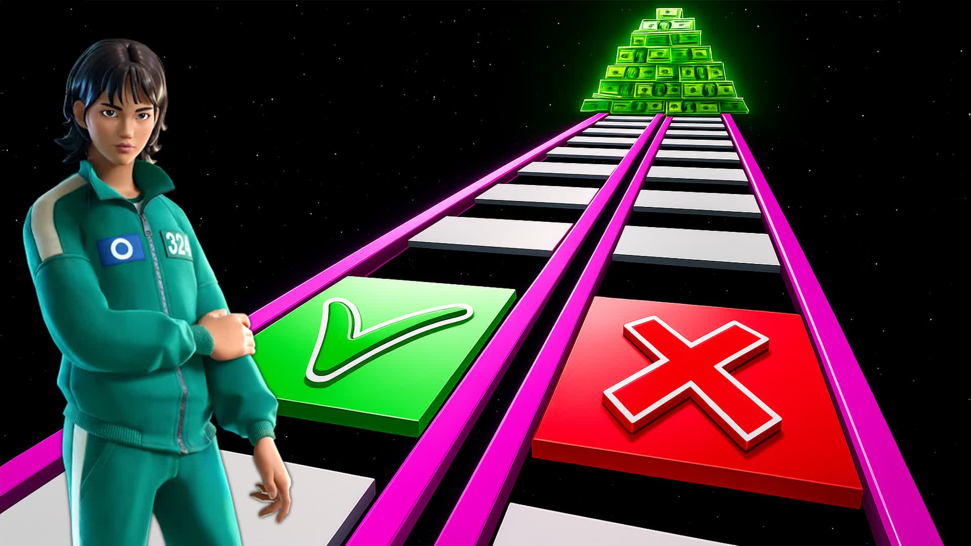 Impossible Crazy Glass Bridge SQUID GAME