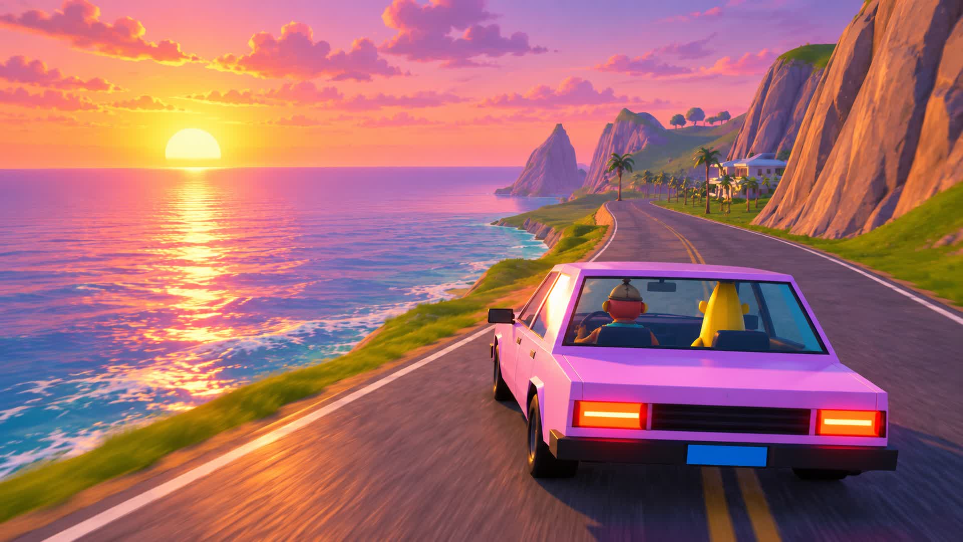 CARROS EM UMA GRANDE ESTRADA