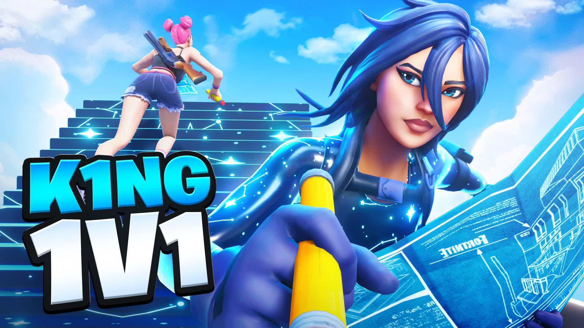 K1NG 1V1 BUILD FIGHT [NEW WEAPONS!]
