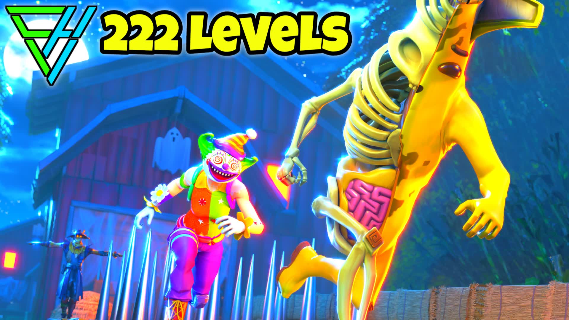 222 Level Freaky Farm Deathrun👻