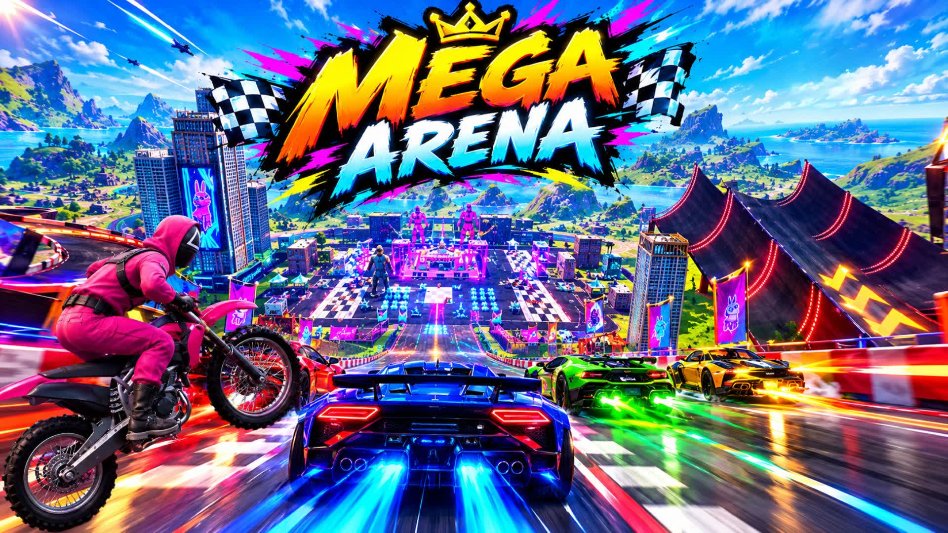 MEGA ARENA 🚗RACE