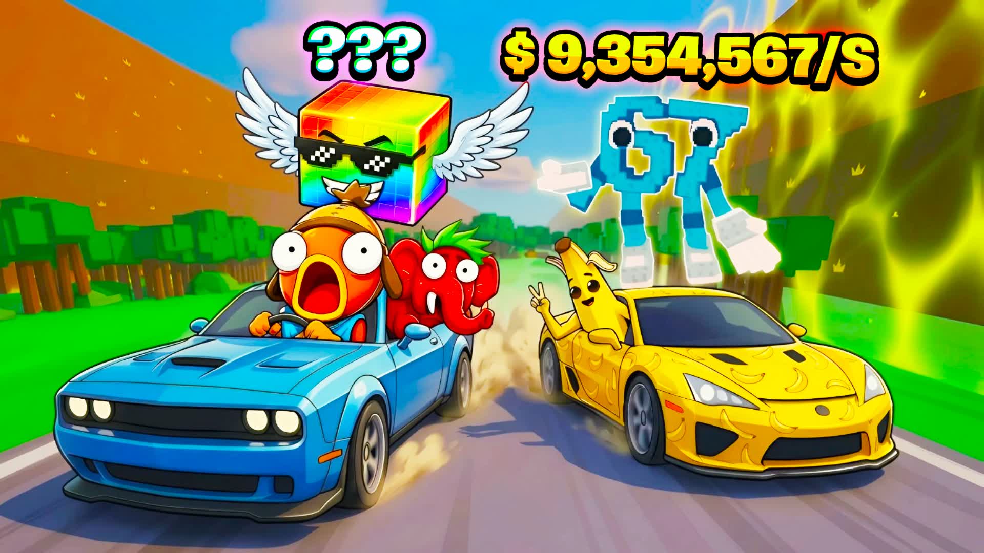 Brainrots Drive Escape