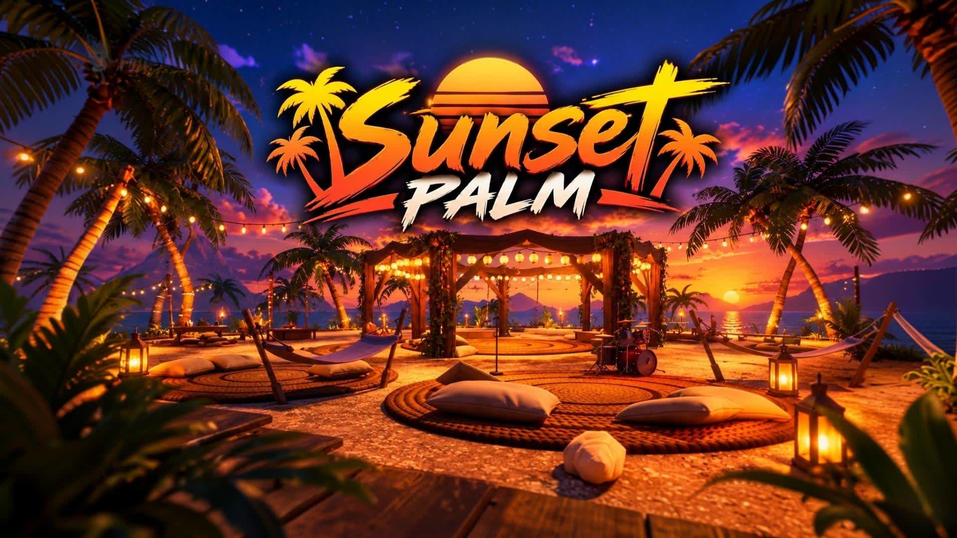 Sunset Palm