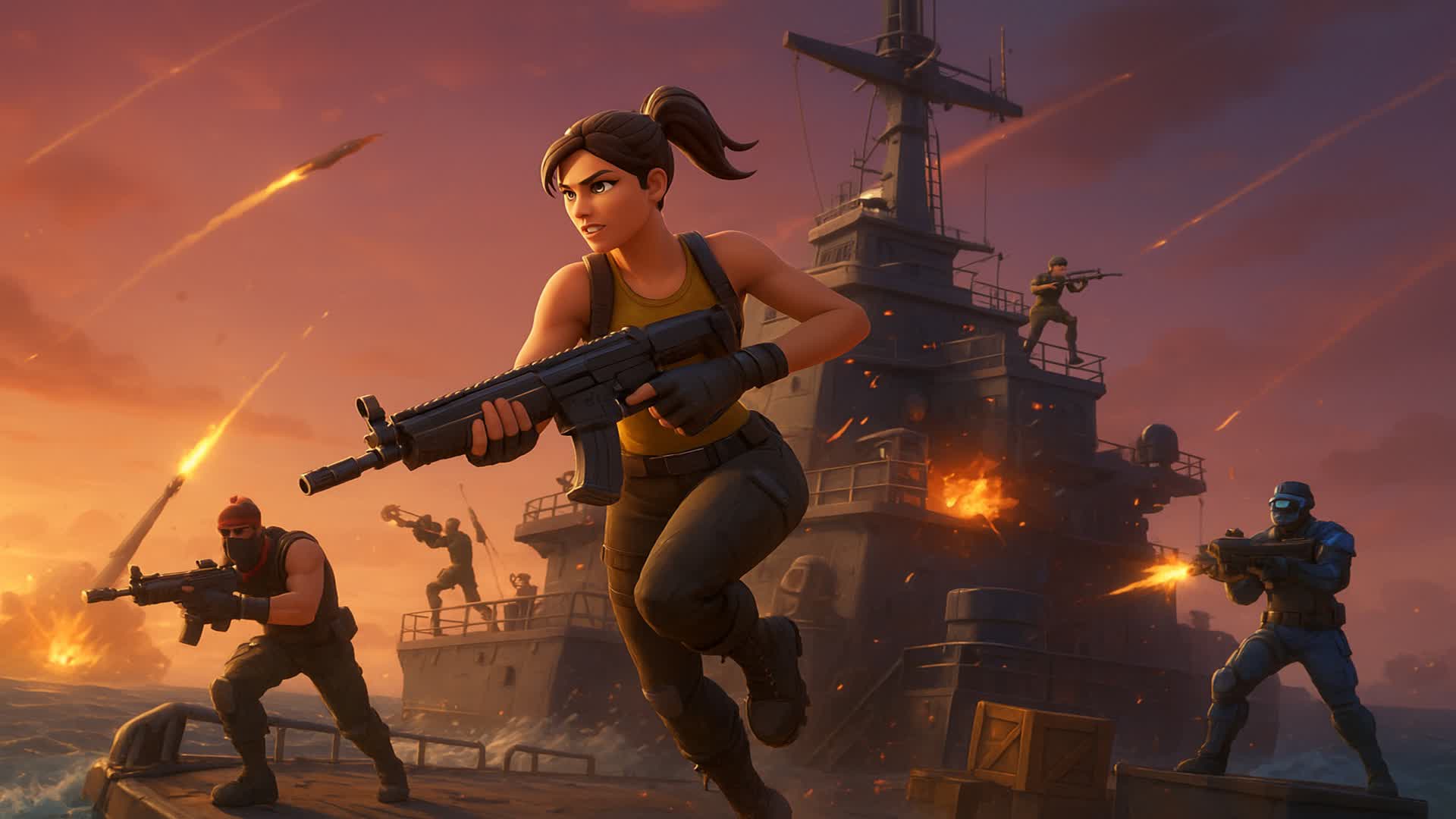 Capture the Ship Team Deathmatch