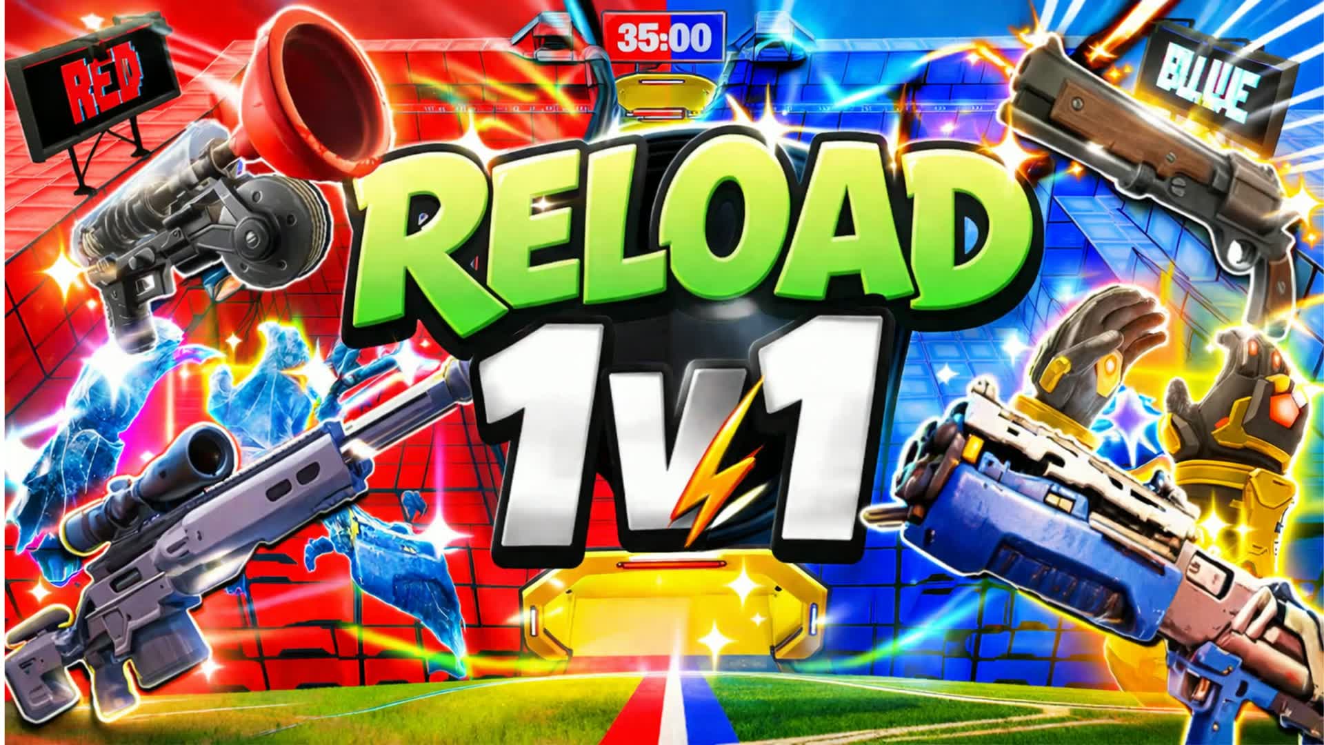 ⚡1v1v1 SOLO LOS PRO SOBREVIVEN! 🔥RELOAD
