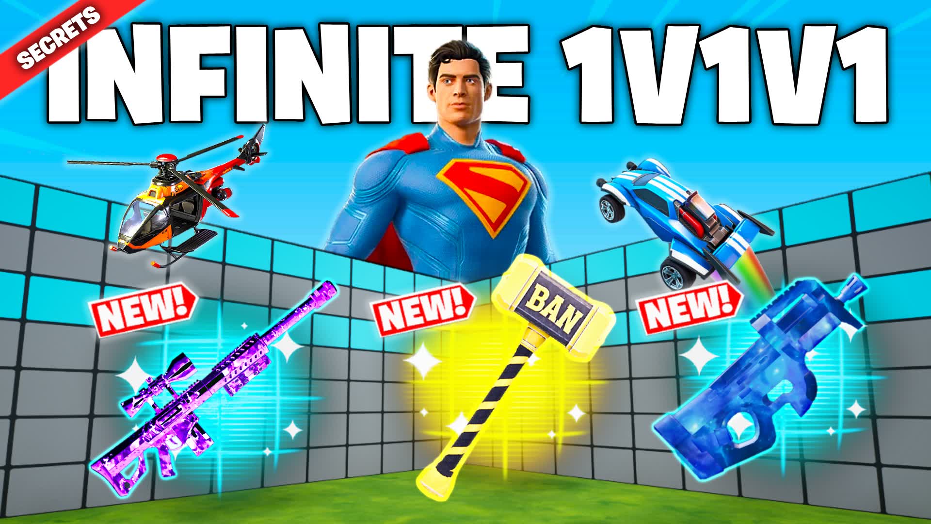 INFINITE 1V1V1 FFA - ALL GUNS & RIDES