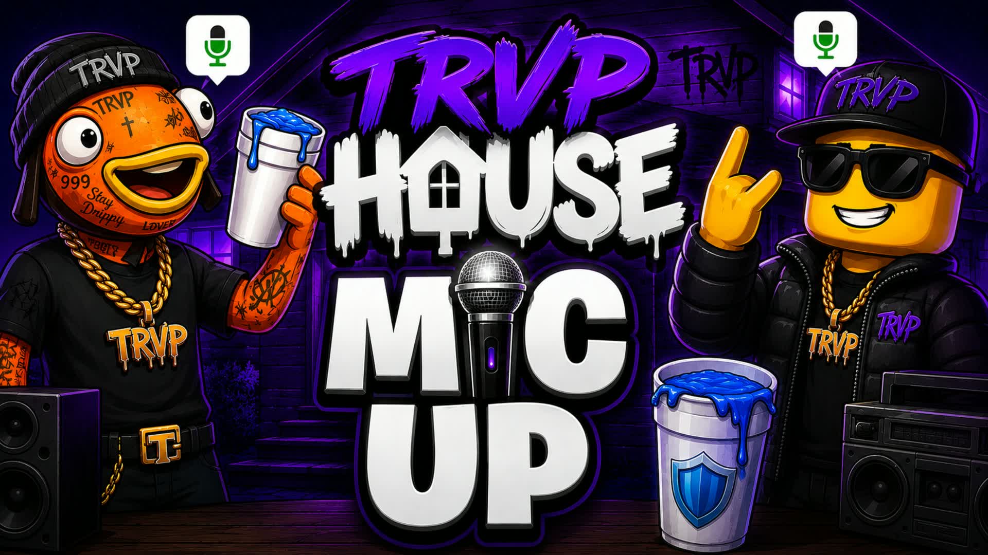 😈🏚️🎤 TRVP HOUSE MIC UP 🔥💰🖤